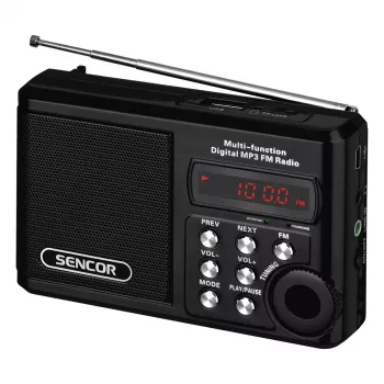 Prenosné rádio SRD 215 B MP3, USB, SD