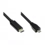 Good Connections USB2.0 kábel Micro B-C čierny 2 m