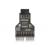 DeLOCK 60045 káblový adaptér 9-pin USB 2.0 2 x 9-pin header čierny