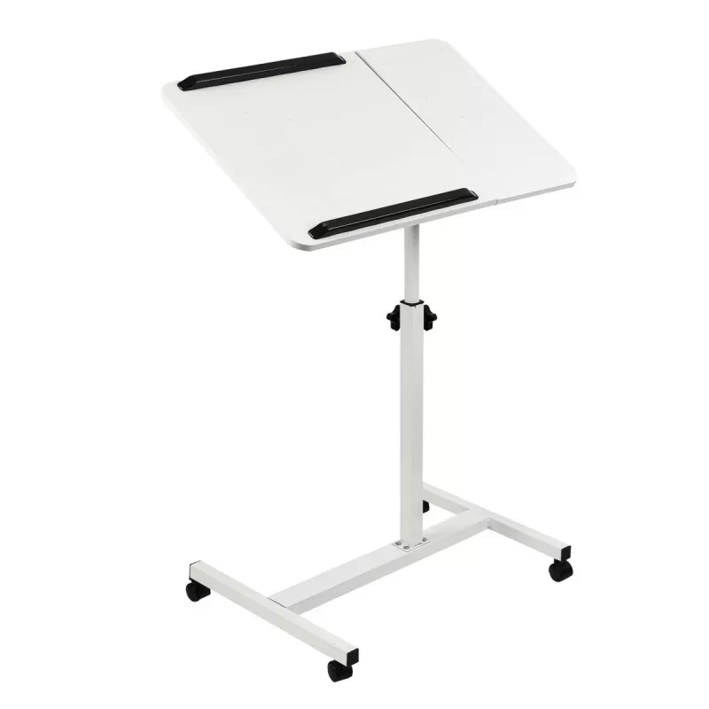 Maclean mobilný stojan na stôl/laptop, biely, nastavenie výšky 59-89 cm, max. 30 kg, MC-121 W