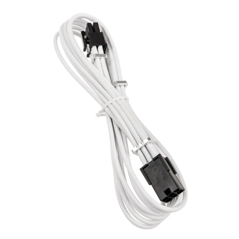 BITFENIX Alchemy PCIe 6-Pin predlžovací kábel 45 cm s opletením biely