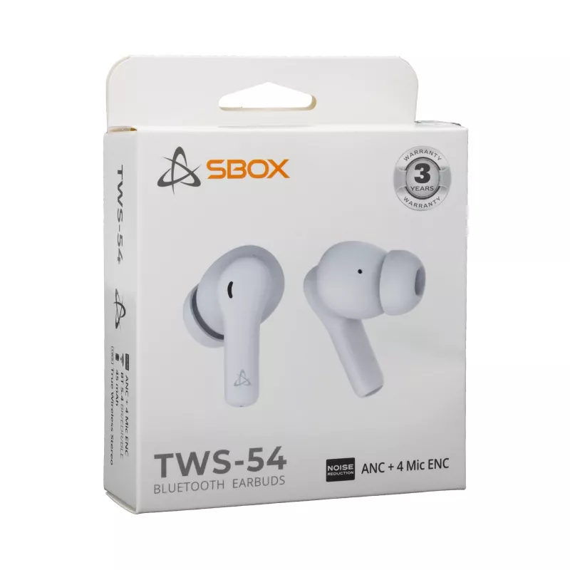 Slúchadlá SBOX EB-TWS54 biele