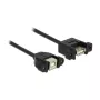 USB kábel DeLOCK USB 2.0 B/A 0,25 m
