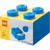 LEGO zásuvka na písací stôl 4, úložná krabica modrá, výstupky