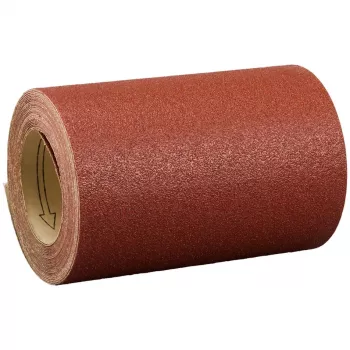 Makita - brúsny valec - na drevo, kov, plast - zrnitosť: 80, stredne hrubá - 120 mm x 5 m - pre Makita 9046, 9046J, BO4900V, BO4900VJ, BO4901J (P-38124)