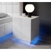 Cama nočný stolík REJA biely lesk/biely lesk