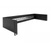 Delock 66884 19-palcový panel pre DIN lištu, 2U, čierny