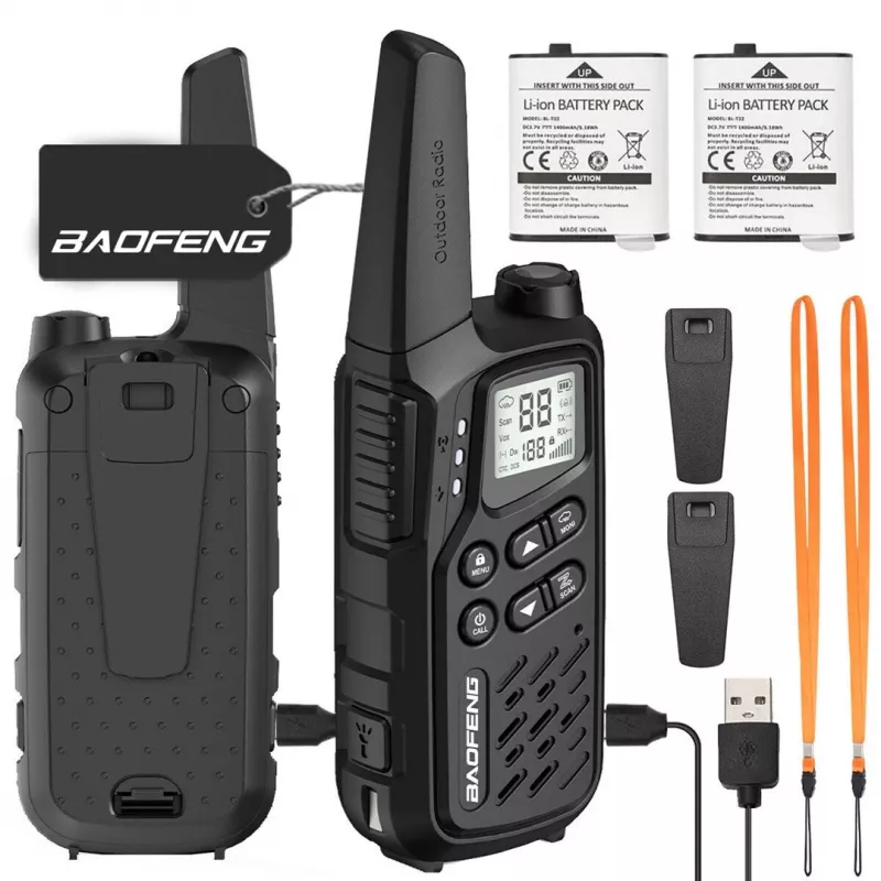 Walkie-talkie Baofeng BF-T25E čierna, 2 kusy