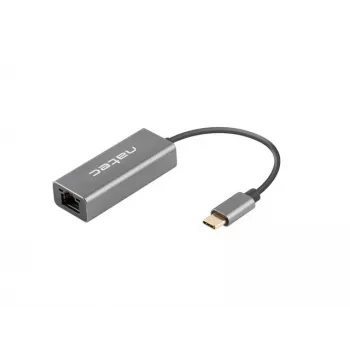 NATEC Cricket USB 3.2 Gen 1 Type-C sivý Ethernet hub 1000 Mbit/s