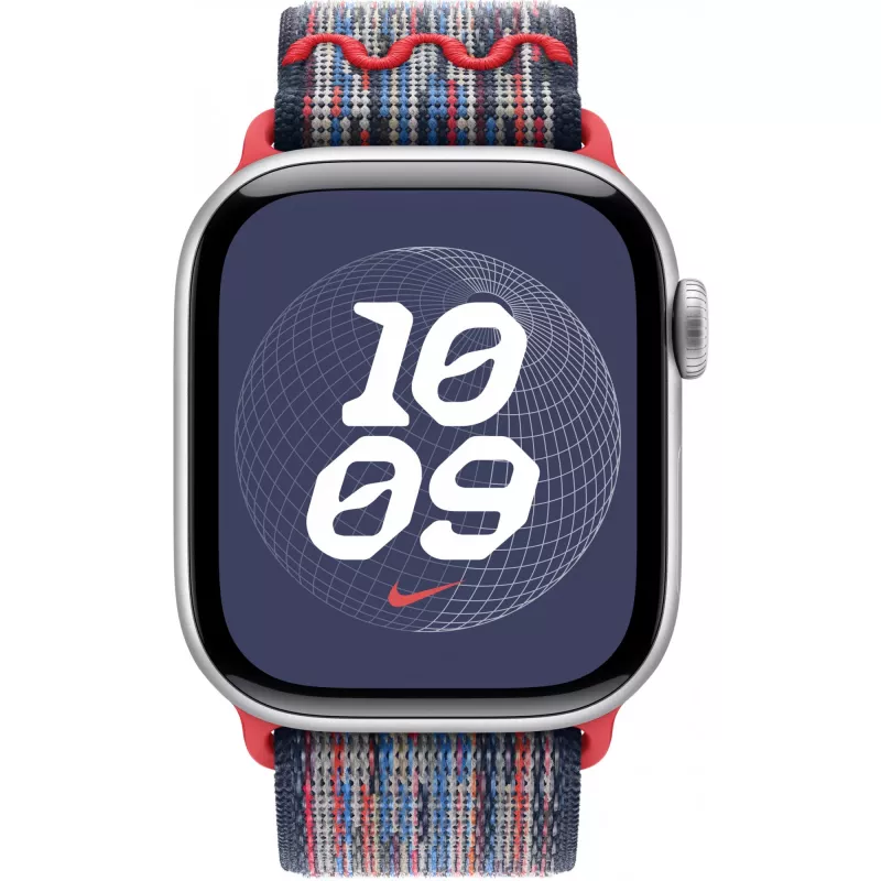 42 mm modrý/červený Nike Sport Loop