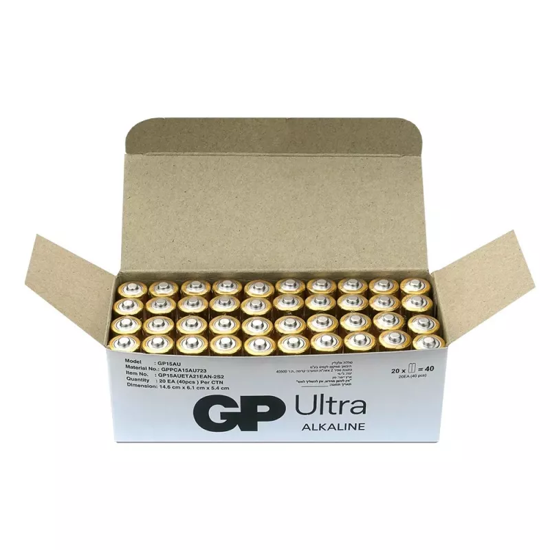 Alkalické batérie GP Battery LR6 AA 40 ks (model 15AU21-S2)