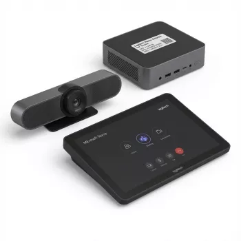 Konferenčný dotykový ovládač Logitech TAPMST/LBL/1 s dotykovým ovládaním pre Microsoft Teams, inštalácia na stôl