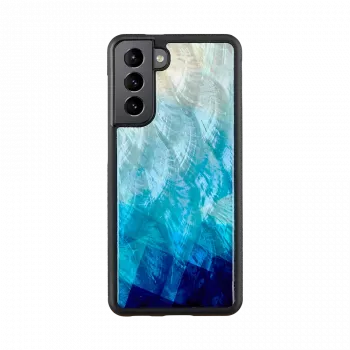 Ochranné puzdro iKins na Samsung Galaxy S21 v Blue Lake čierna