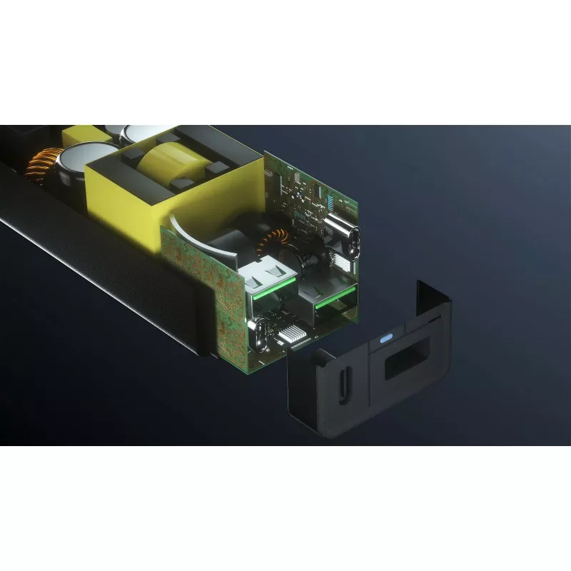 Akyga Charge Brick AK-CH-17 USB nabíjačka 65 W, 2 x USB-C PD + 2 x USB-A QC 4+, čierna