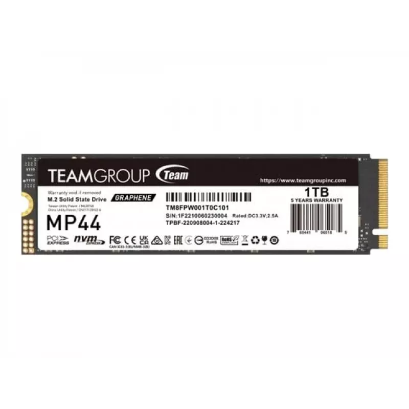 Team Group MP44 - SSD - 1 TB - Interný - M.2 2280 - PCIe 4.0 x4 (NVMe)