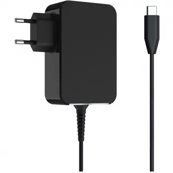 Mobilná nabíjačka zariadení LC-Power LC-NB-GAN-65-C Laptop čierna AC interiér