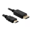 Delock kábel DisplayPort 1.1 konektor samec > High Speed HDMI-A konektor samec pasívny 3 m čierny (82435)