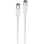 shiverpeaks BS80108-128-20 koaxiálny kábel, typ F, biely, 20 m