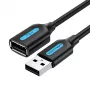 USB 2.0 predlžovací kábel Vention CBIBJ 5 m — konektor samec na konektor samica, čierny