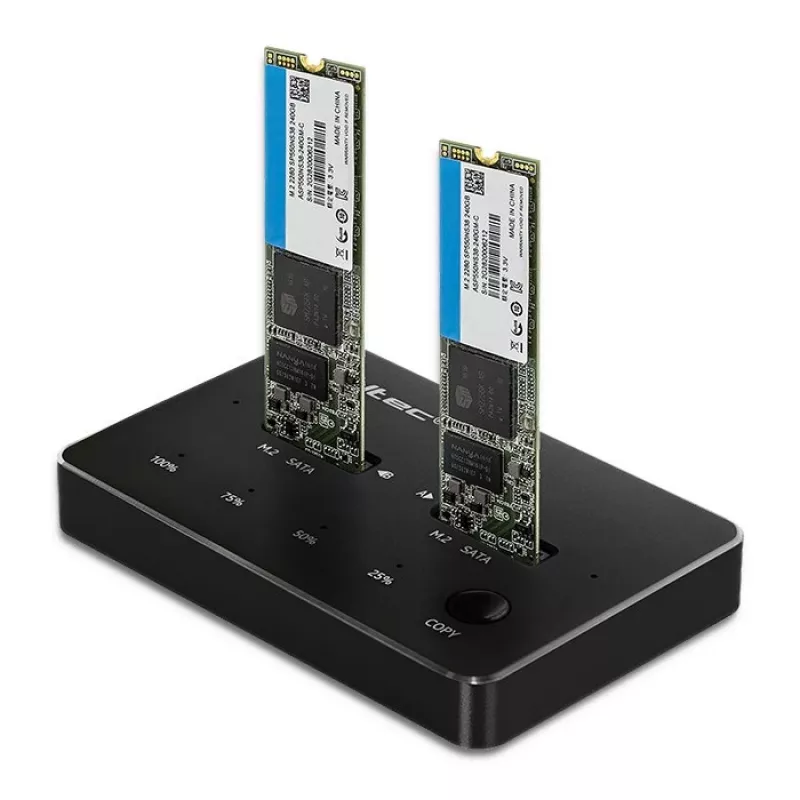 Qoltec 50310 dokovacia stanica 2x SSD M.2 SATA NGFF USB Type-C