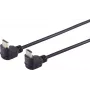 Monitorový kábel ShiverPeaks HDMI typ A na HDMI typ A zahnutý 1,5 m