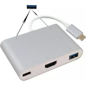 Dokovacia stanica helos 288389 USB 3.1 Type-C s 4K HDMI výstupom
