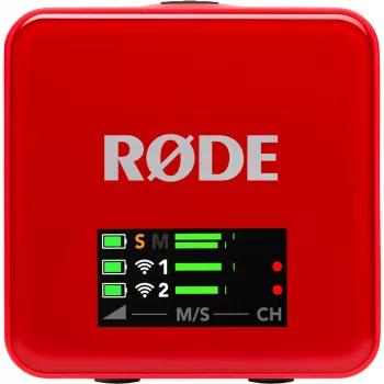 RØDE Wireless GO III Red - bezdrôtový mikrofónový systém (červená)