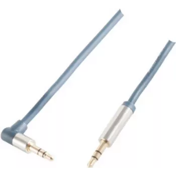 Audiokábel 3,5 mm ShiverPeaks SP-PROFESSIONAL 5 m modrý chróm