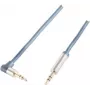 Audiokábel 3,5 mm ShiverPeaks SP-PROFESSIONAL 5 m modrý chróm