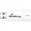 MediaRange - USB flash disk - 32 GB - USB 2.0 - biely, zelený (MR973)