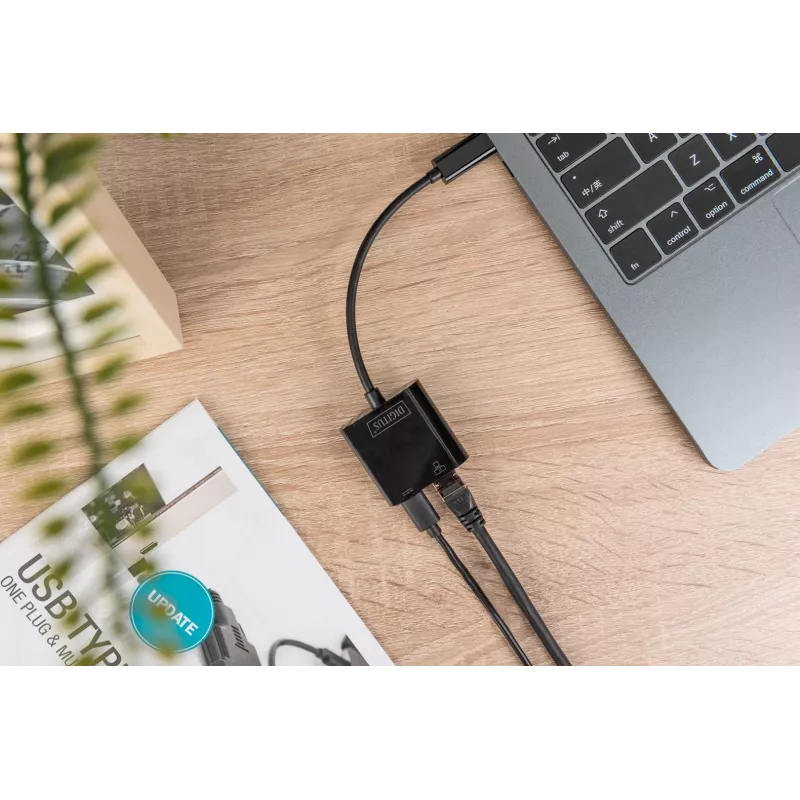 USB Type-C Gigabit Ethernet adaptér Digitus DN-3027