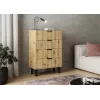 SCANDI 4S štíhla dub ARTISAN komoda