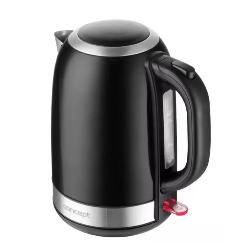 Rýchlovarná kanvica Concept Solution RK3245 — 1,7 l, 2200 W, nehrdzavejúca oceľ, čierna