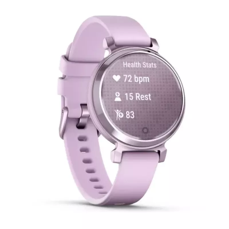 Garmin Lily 2 inteligentné hodinky 35,4 mm, dotyková obrazovka 240 x 201 pixelov, pripojené GPS, silikónový remienok, orgovánové