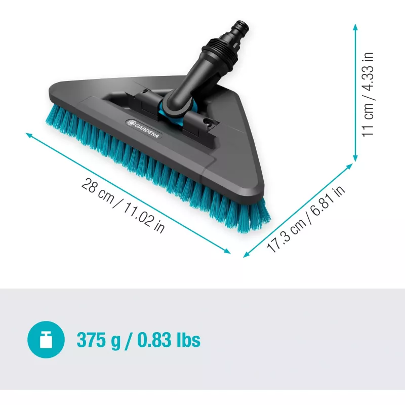 Gardena Cleansystem kefa na násadu hard flex, 18814-20