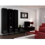 Cama uzavretá skriňa VIGO '180' 180/40/30 čierna/čierna lesk