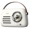Prenosné rádio SAVIO RS-02 — analógový FM tuner, Bluetooth 5.3, napájanie USB, 3 W, biela