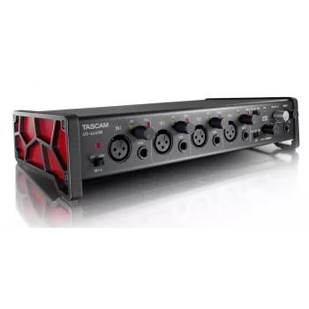 Audio rozhranie Tascam US-4X4HR – 4x XLR-Combo, 4 analógové výstupy, 56 dB mikrofónový predzosilňovač, 192 kHz, USB 2.0, desktop, čierne