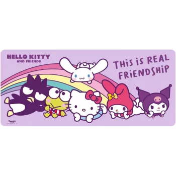 Podložka pod myš Kids Euroswan 80×30 cm Hello Kitty, veľká podložka na stôl pre myš a klávesnicu