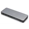 Digitus DA-70918 dokovacia stanica USB-C, 13 portov, 3x HDMI, 2x DP, 4x USB-A, 1x USB-C, RJ-45 1GbE, SD, audio, 150 W