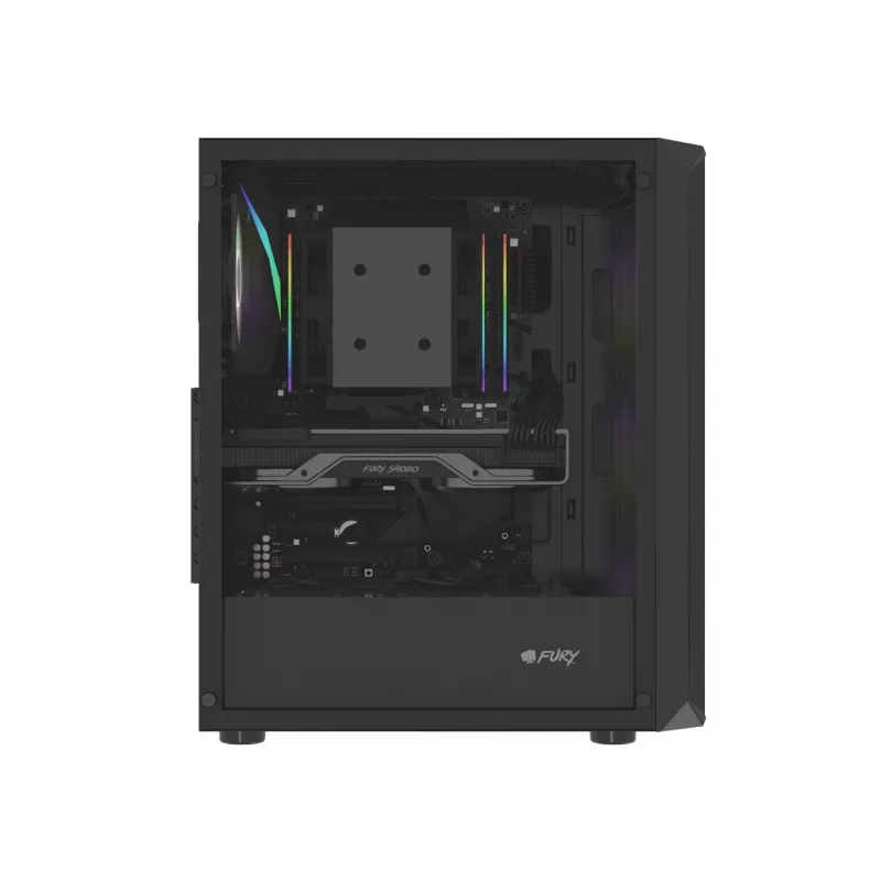 Skriňa Fury Shobo SH4F s RGB oknom a 4 ventilátormi MIDI počítač PC