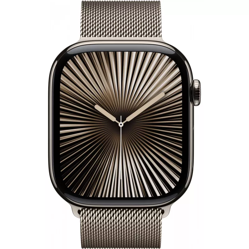 Apple Watch 10 46mm GPS+4G Titanium Milanaise M/L natural