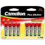 Alkalické batérie CAMELION AA LR6 Plus — balenie 8 ks, AA (LR6)