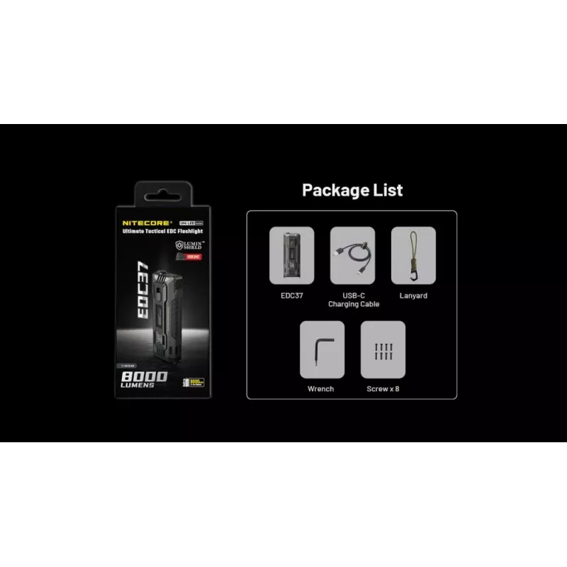 Baterka EDC-SÉRIA/EDC37 Nitecore