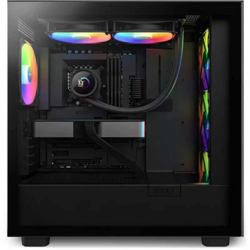All-in-One kvapalinový chladič NZXT Kraken 280 RGB 14 cm čierny