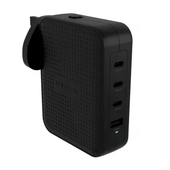 Hyper HyperJuice 145W USB-C GaN cestovná nabíjačka so 4 portmi - Čierna