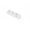 LANBERG PS0-03E-0300-W 3M biely 3X 230V predlžovací kábel z plnej medi