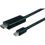 VALUE - video kábel - DisplayPort / HDMI - Mini DisplayPort (M) na HDMI (M) - 1 m - tienený - čierny (11.99.5795)