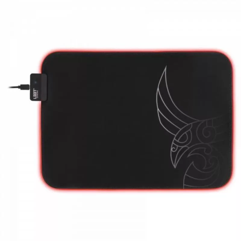 L33T Gaming 160405 Karlvagn RGB herná podložka pod myš, stredná veľkosť, rýchly povrch. 355 x 255 x 3 mm, čierna