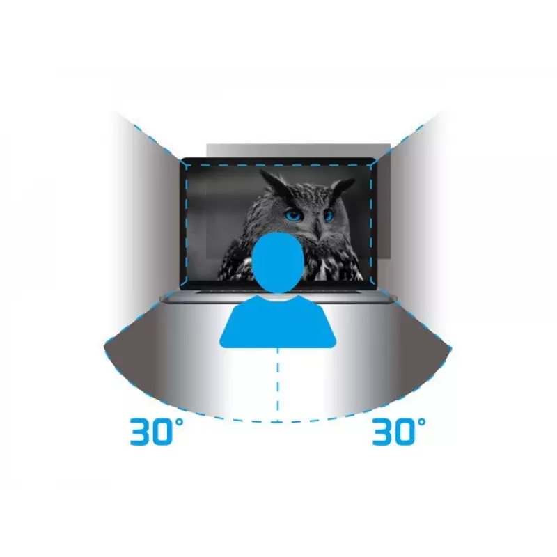 NATEC Owl NFP-2118 privátny filter pre 27-palcové (68,6 cm) monitory 16:9, 598×337 mm, antireflexný, čierny